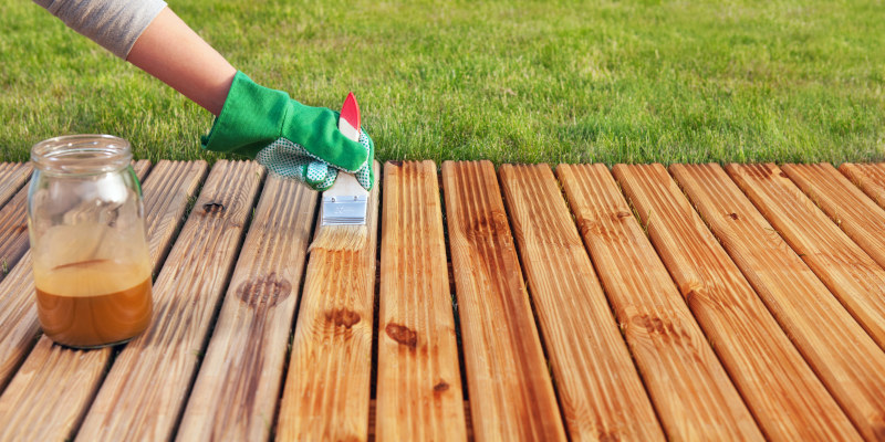 Restaining a Deck in Clemmons, North Carolina