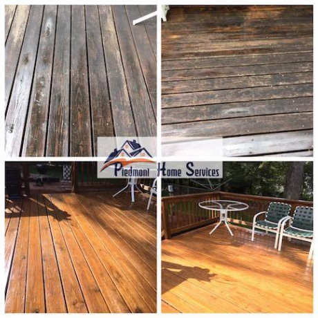 Piedmont Home Services Deck Staining